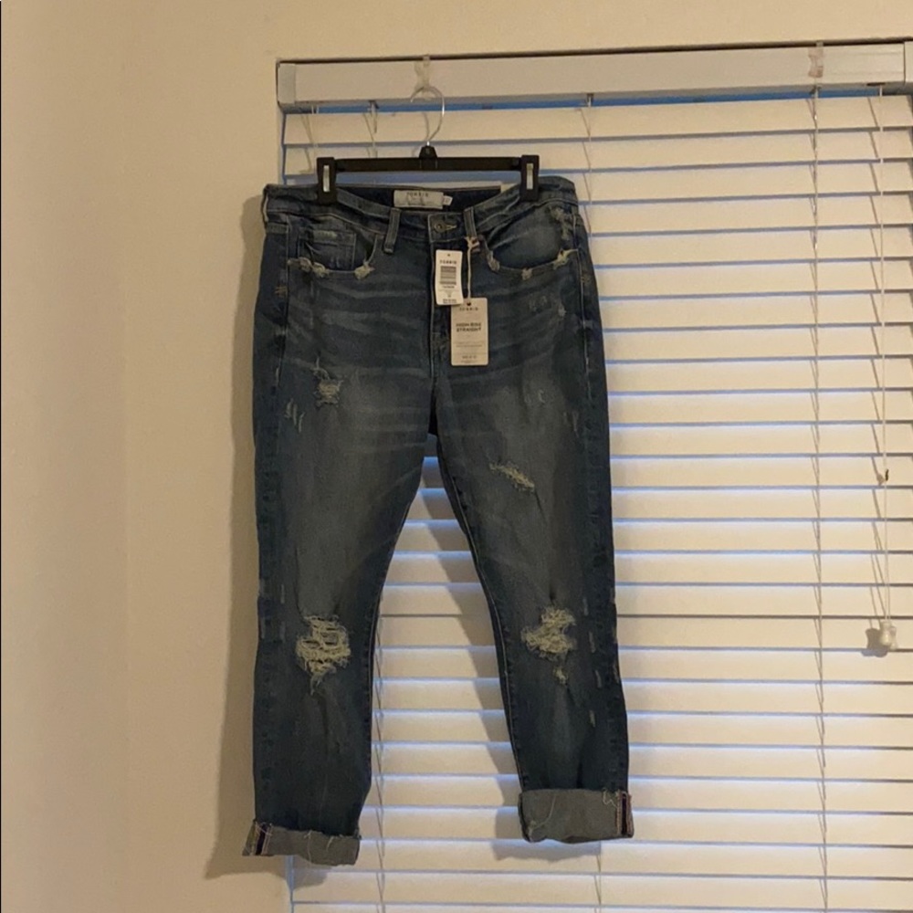 Torrid size 10 high rise straight cut jeans